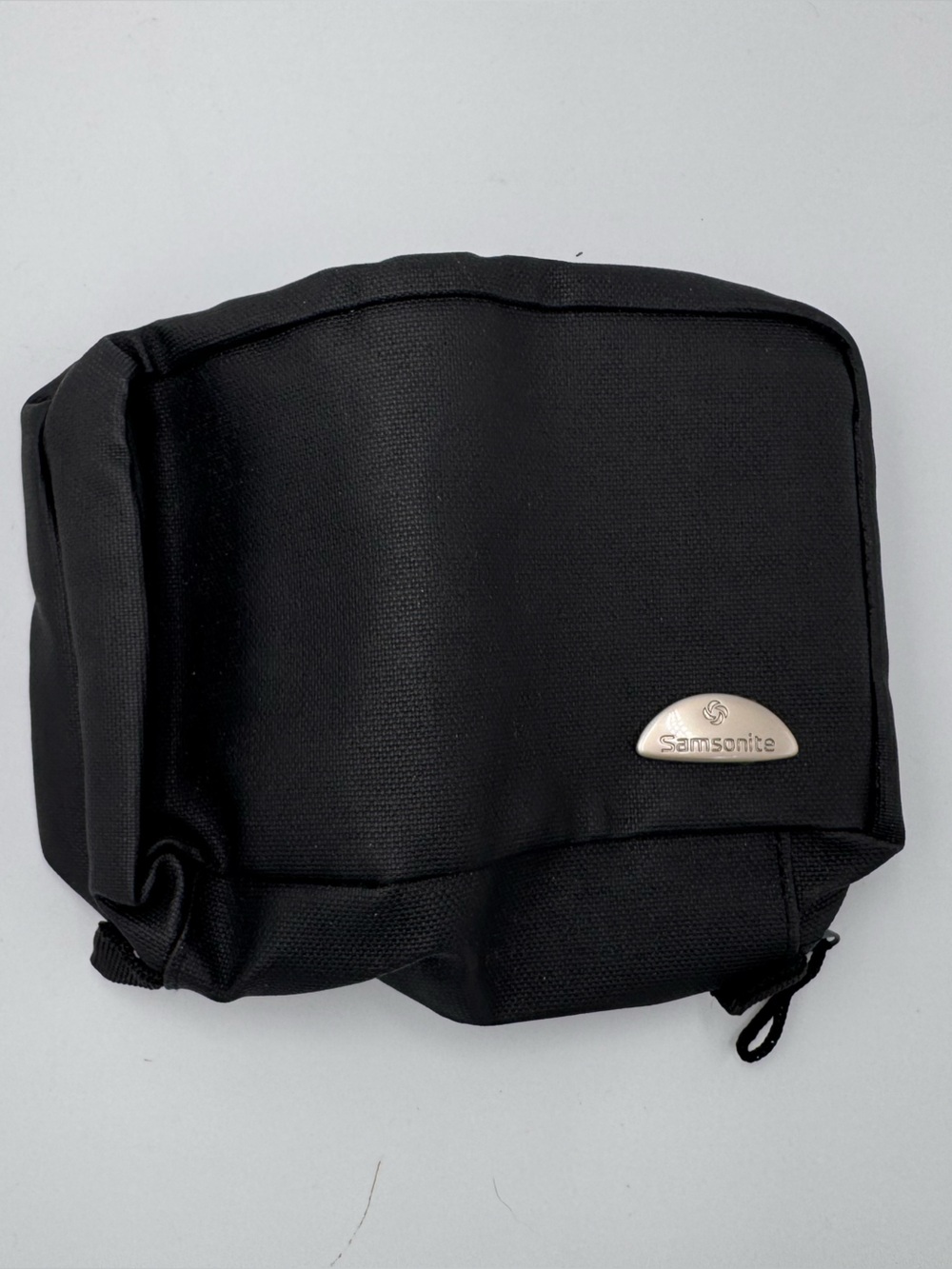 Samsonite Hanging Toiletry Bag Black Travel Organizer Compact Cosmetic Case